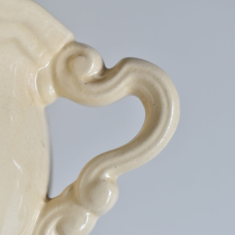Vintage Sugar Pot, Digoin & Sarreguemines, Floral Rim