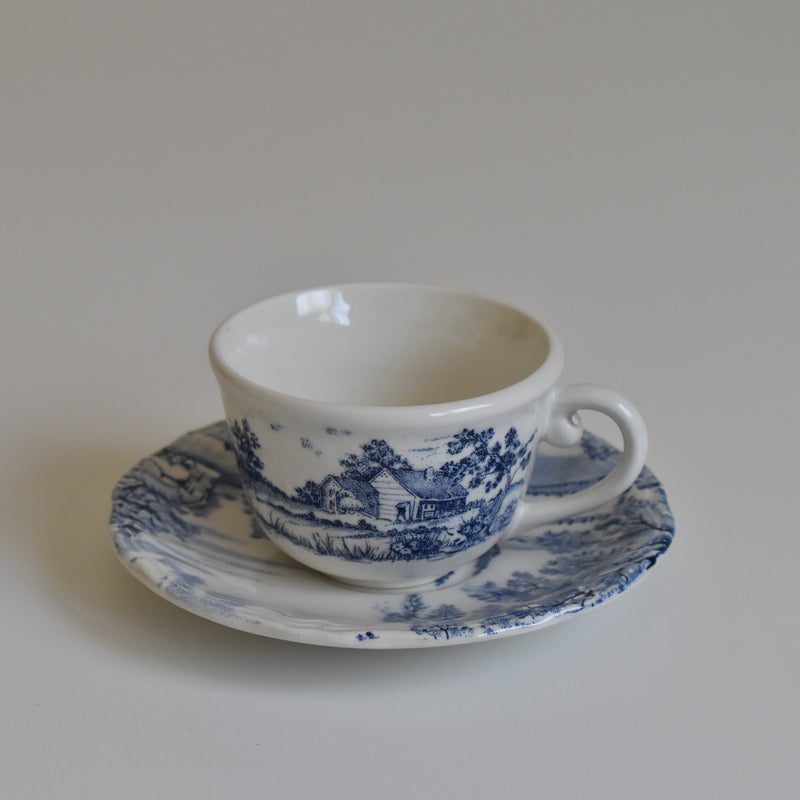 ヴィンテージコーヒーカップ＆ソーサー リュネヴィル　English Style