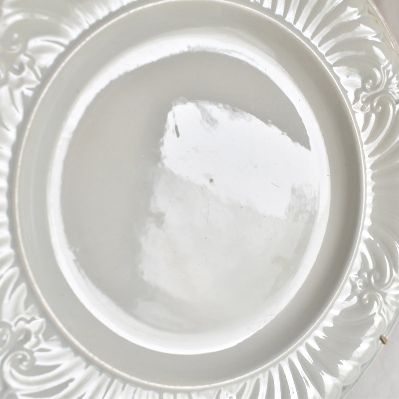Antique Dessert Plate, Creil et Montereau, Relief A