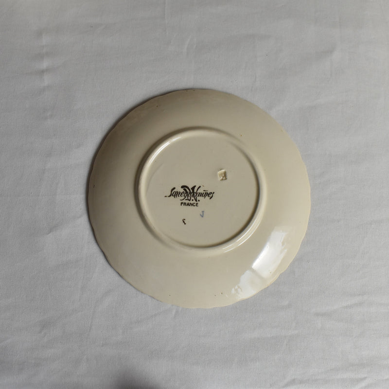 Antique Cup & Saucer U&C Sarreguemines Louis XV C