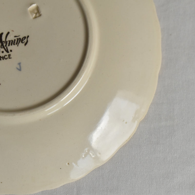 Antique Cup & Saucer U&C Sarreguemines Louis XV C
