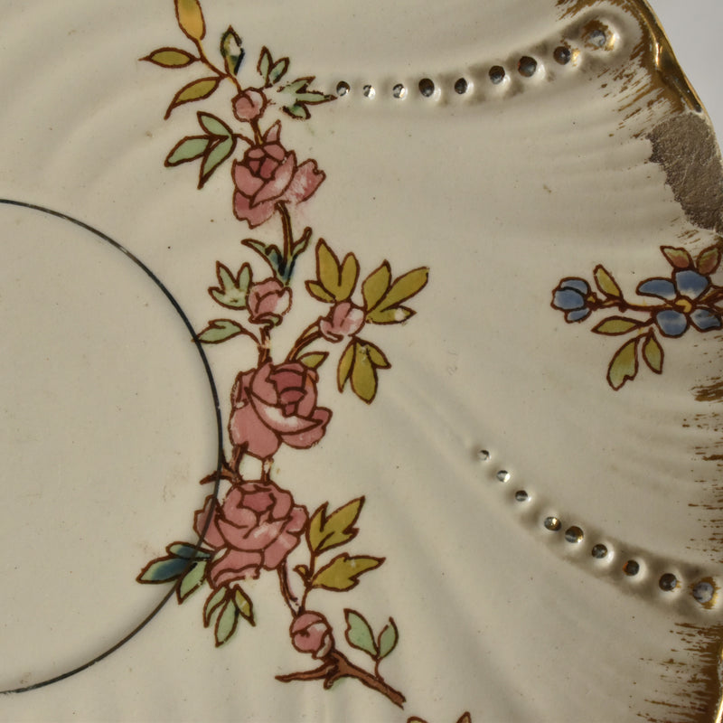 Antique Cup & Saucer U&C Sarreguemines Louis XV C