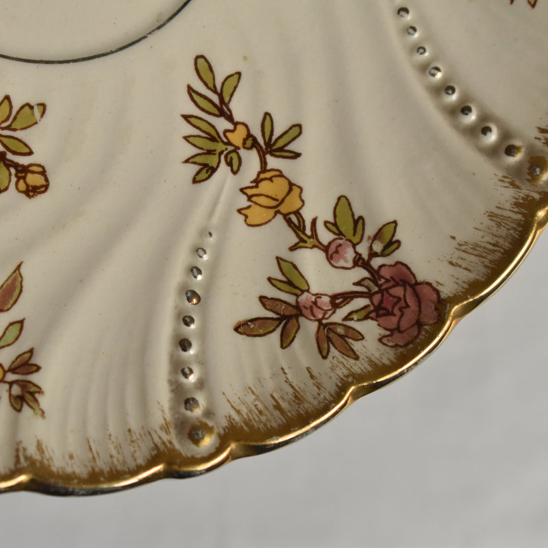 Antique Cup & Saucer U&C Sarreguemines Louis XV C