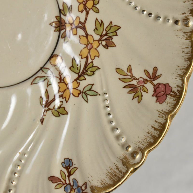 Antique Cup & Saucer U&C Sarreguemines Louis XV C