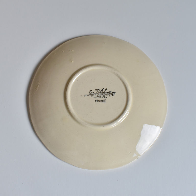Vintage Teacup & Saucer, Floral Rim A