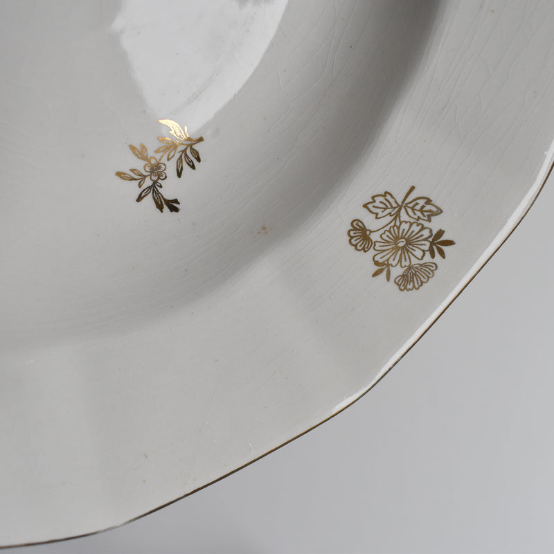 Vintage Deep Plate, Digoin & Sarreguemines, Fleurs de France A