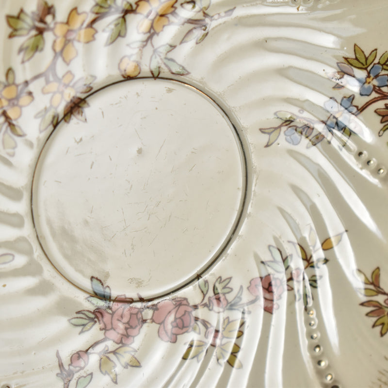 Antique Cup & Saucer U&C Sarreguemines Louis XV C