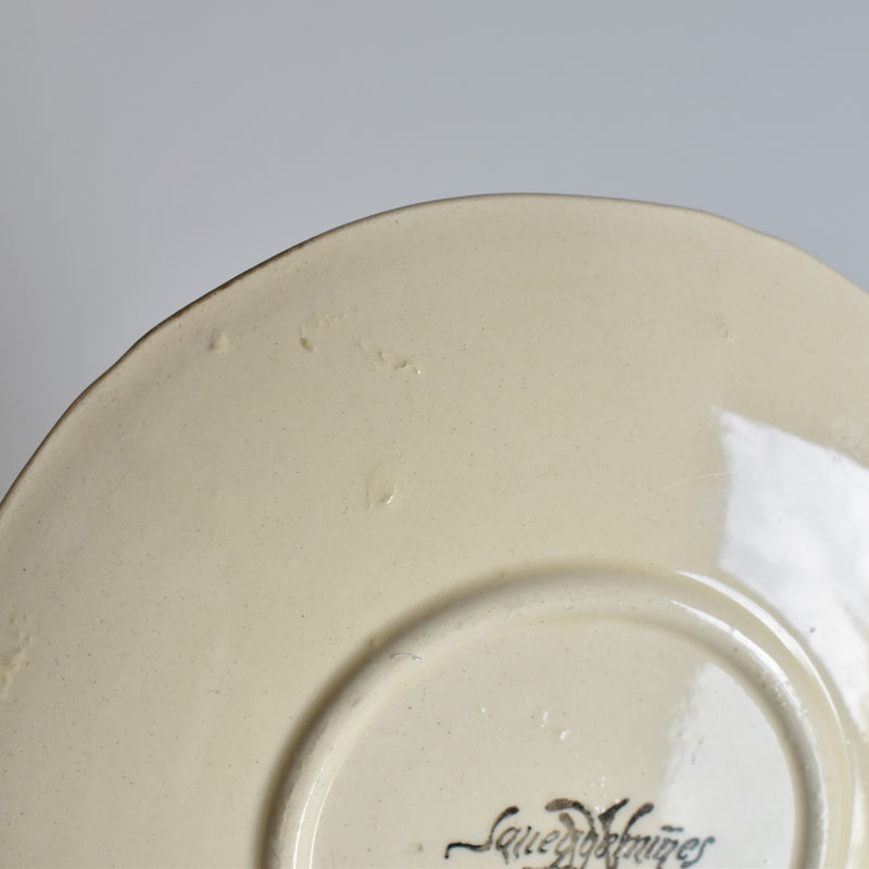 Vintage Teacup & Saucer, Floral Rim A