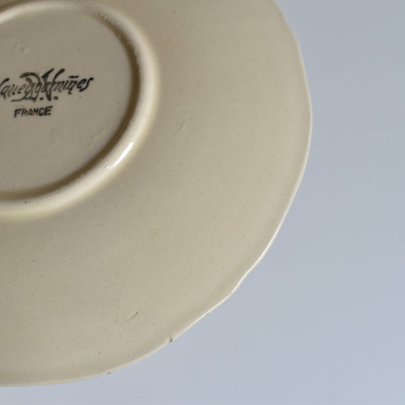 Vintage Teacup & Saucer, Floral Rim A