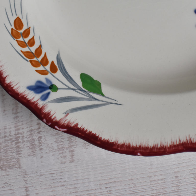 Vintage Deep Plate Salins Messidor E