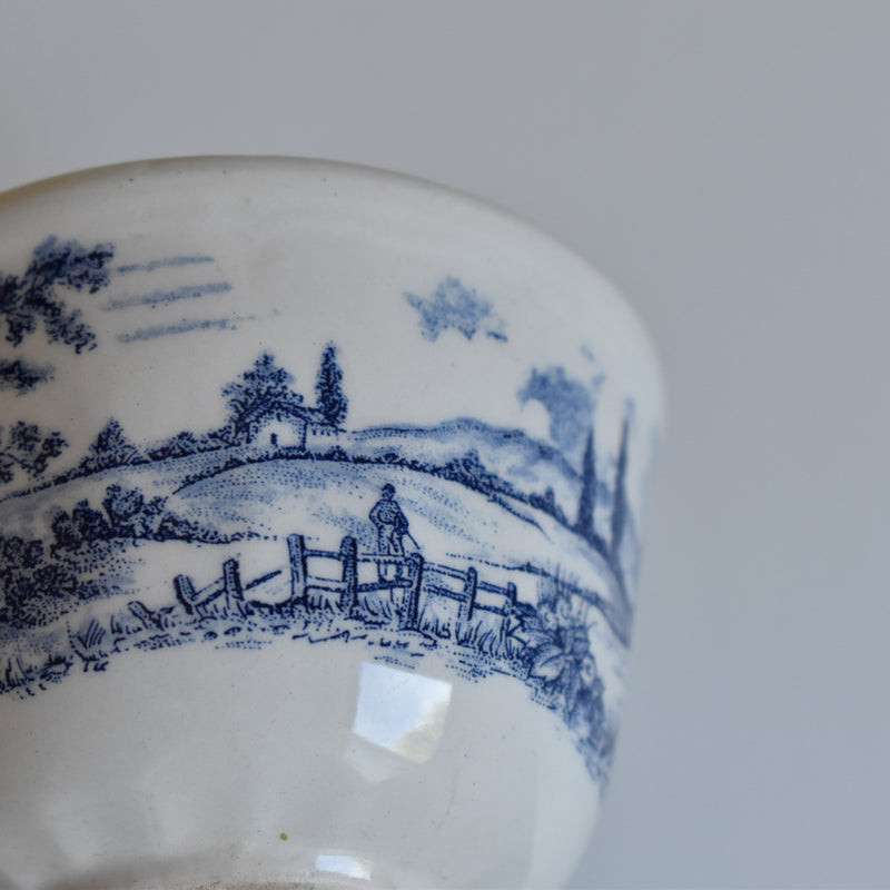 Vintage coffee cup & saucer Luneville, English Style (saucer has crazing) (partially displayed at the Osaka store)