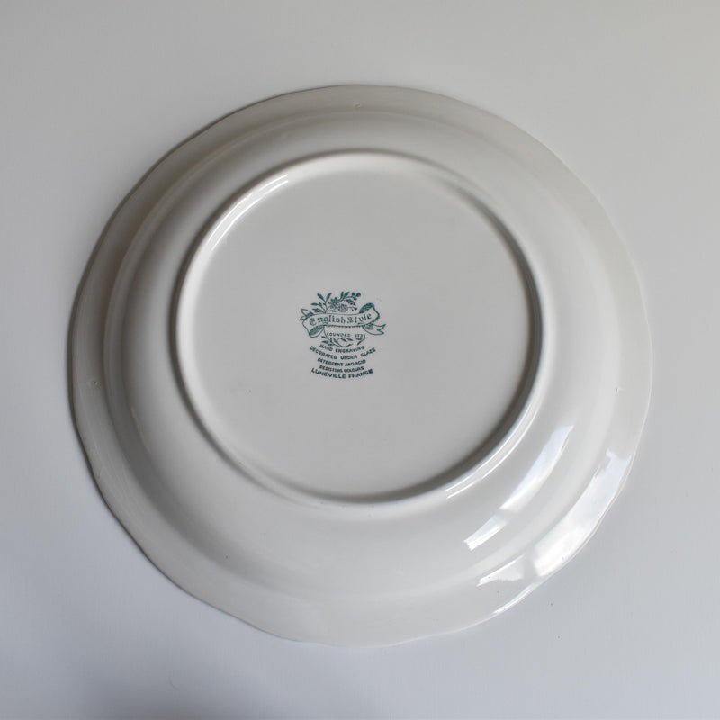 Vintage Round Platter Luneville English Style A
