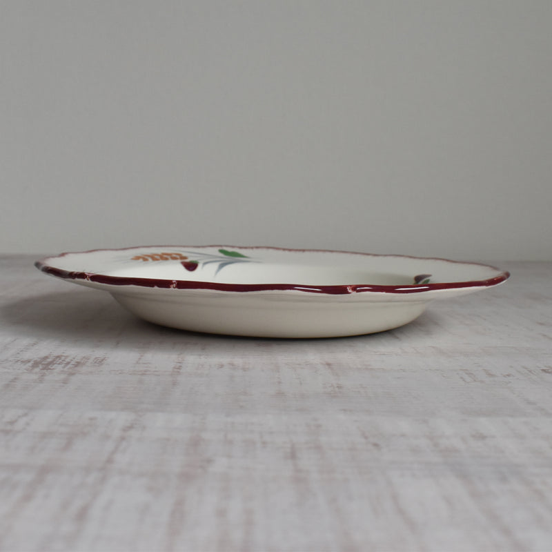 Vintage Deep Plate Salins Messidor E
