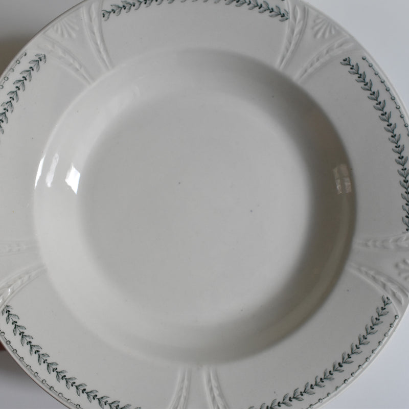 Antique Deep Plate Gien Rivoli A