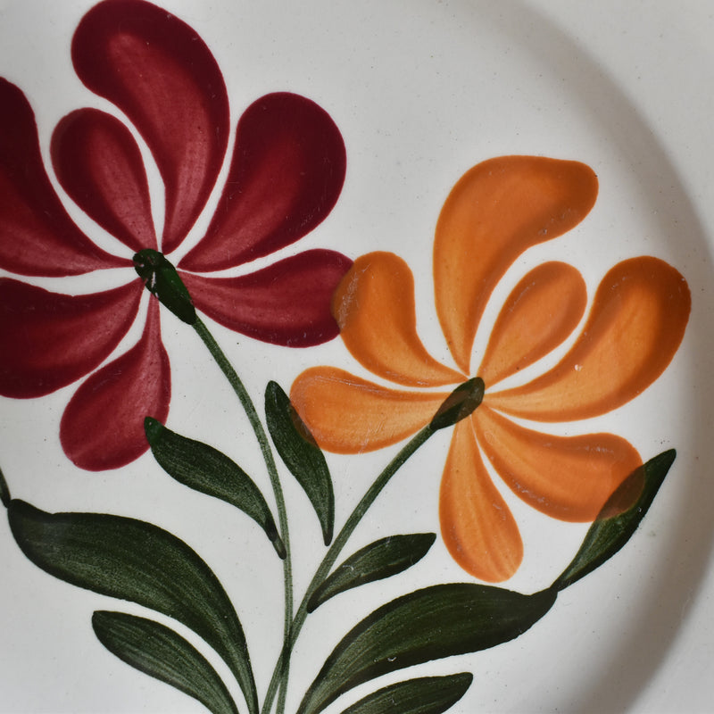 Antique dessert plate Salins Campagne B