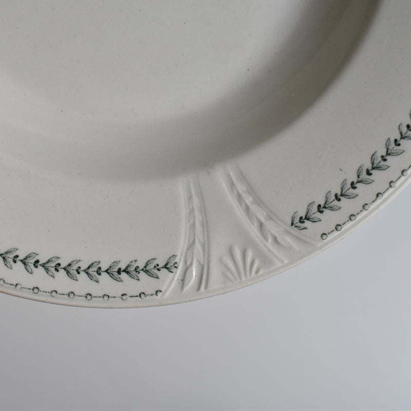 Antique Deep Plate Gien Rivoli A