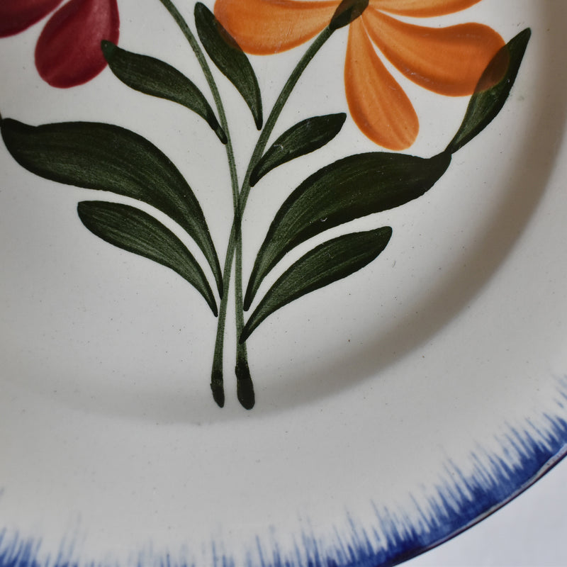 Antique dessert plate Salins Campagne B