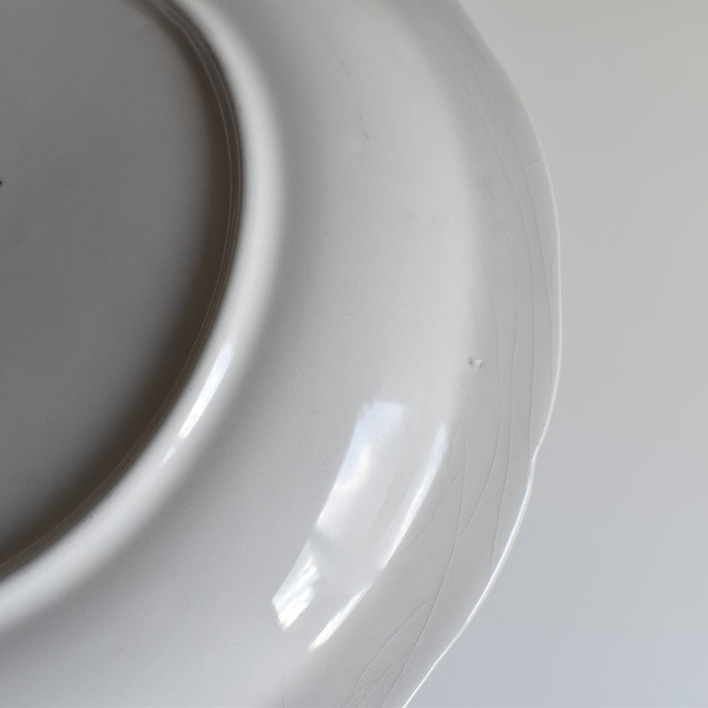 Vintage Round Platter Luneville English Style A