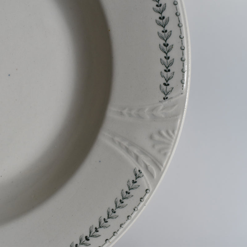 Antique Deep Plate Gien Rivoli A