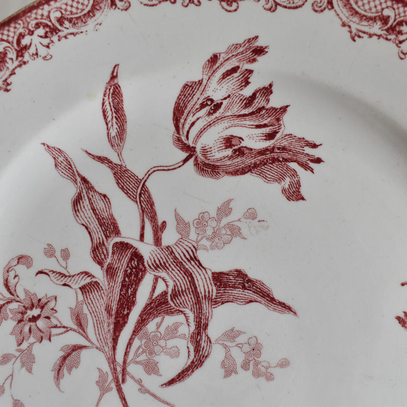 Antique Dessert Plate, Sarreguemines Fontanges C