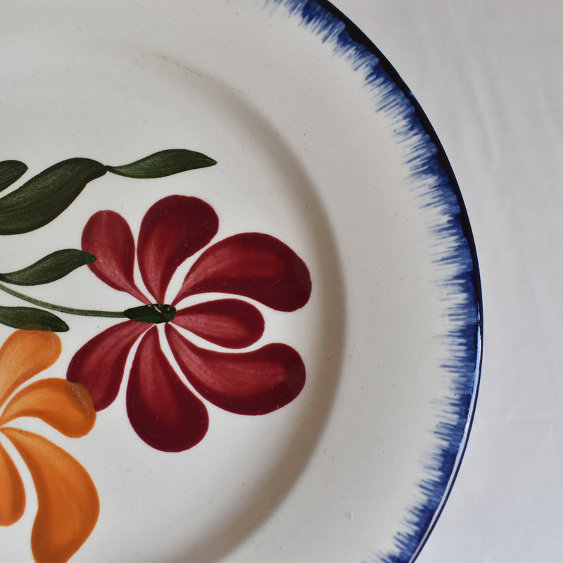 Antique dessert plate Salins Campagne B