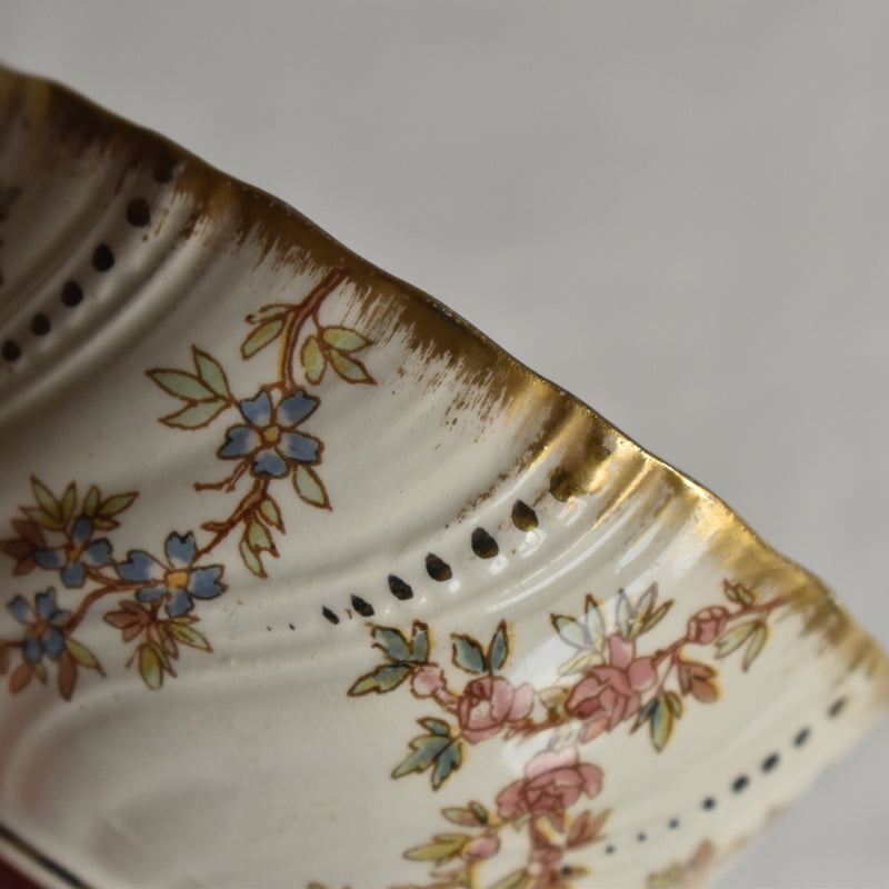 Antique Cup & Saucer U&C Sarreguemines Louis XV C