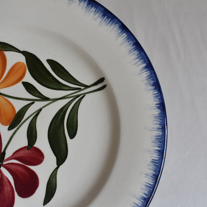 Antique dessert plate Salins Campagne B