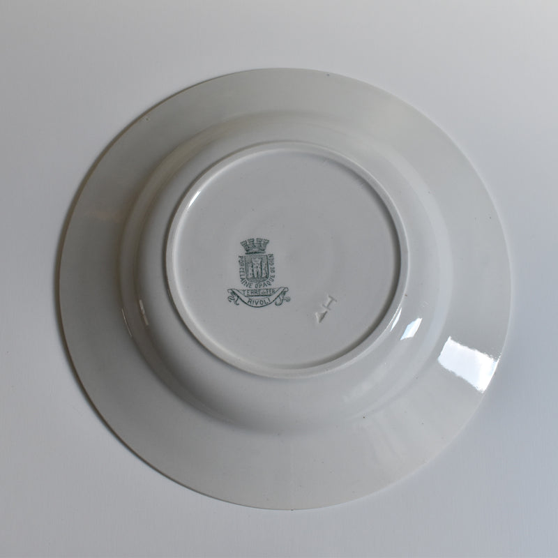 Antique Deep Plate, Gien Rivoli B