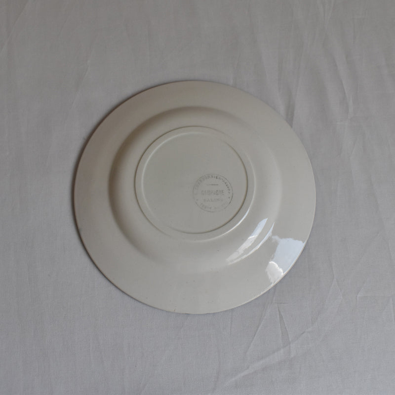 Antique Dessert Plate Sarreguemines Campagne C