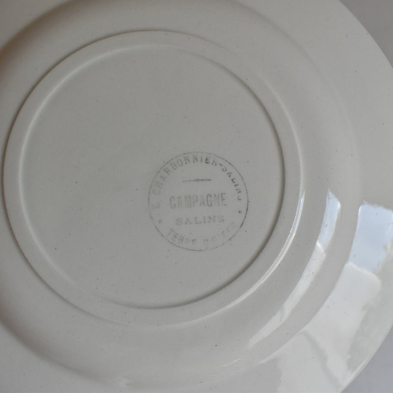 Antique Dessert Plate Sarreguemines Campagne C
