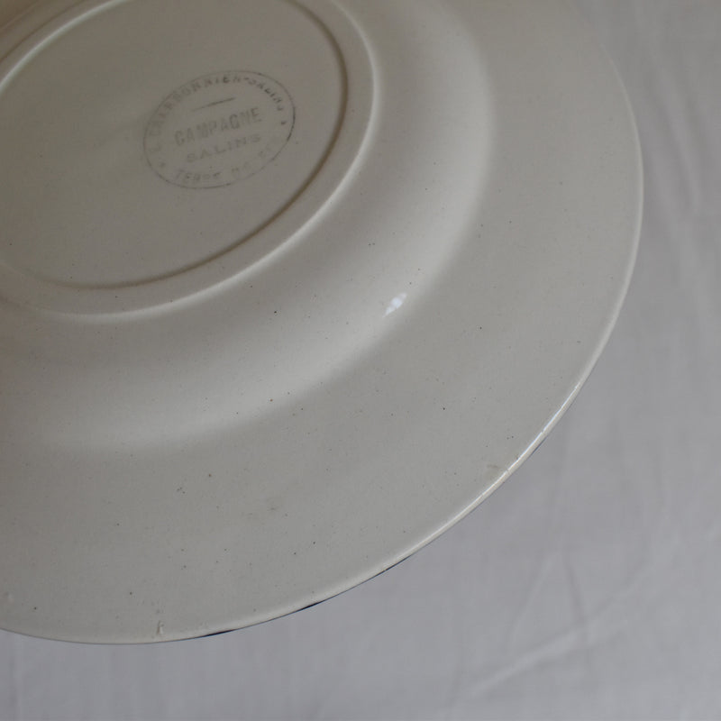 Antique Dessert Plate Sarreguemines Campagne C