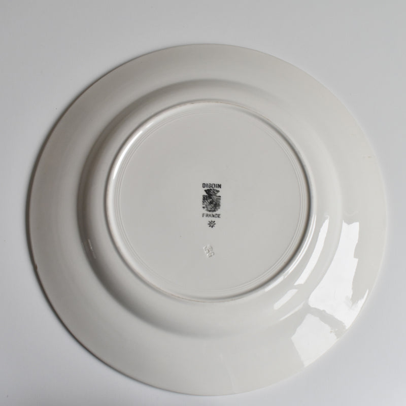 Vintage Large Platter, Digoin & Sarreguemines, White