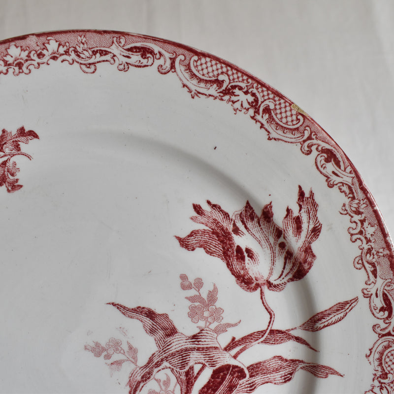 Antique Dessert Plate, Sarreguemines Fontanges B