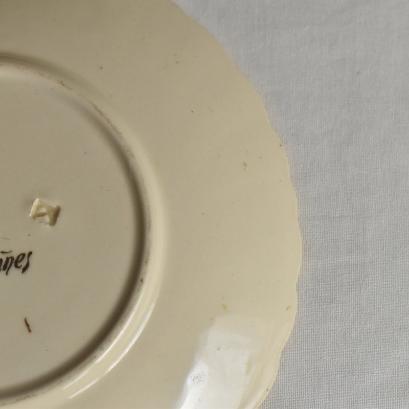 Antique Cup & Saucer U&C Sarreguemines Louis XV B