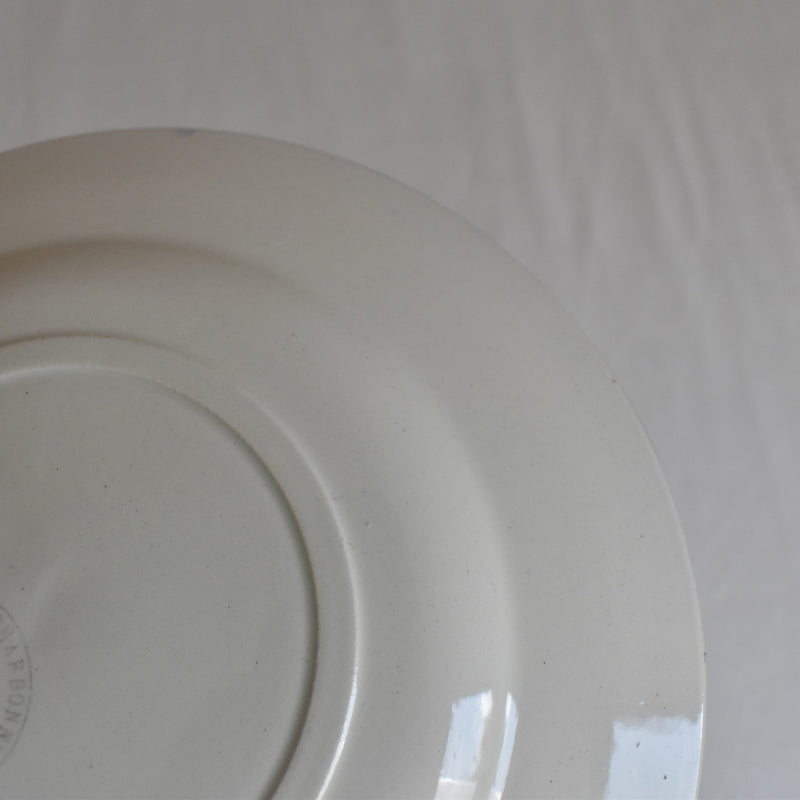 Antique Dessert Plate Sarreguemines Campagne C