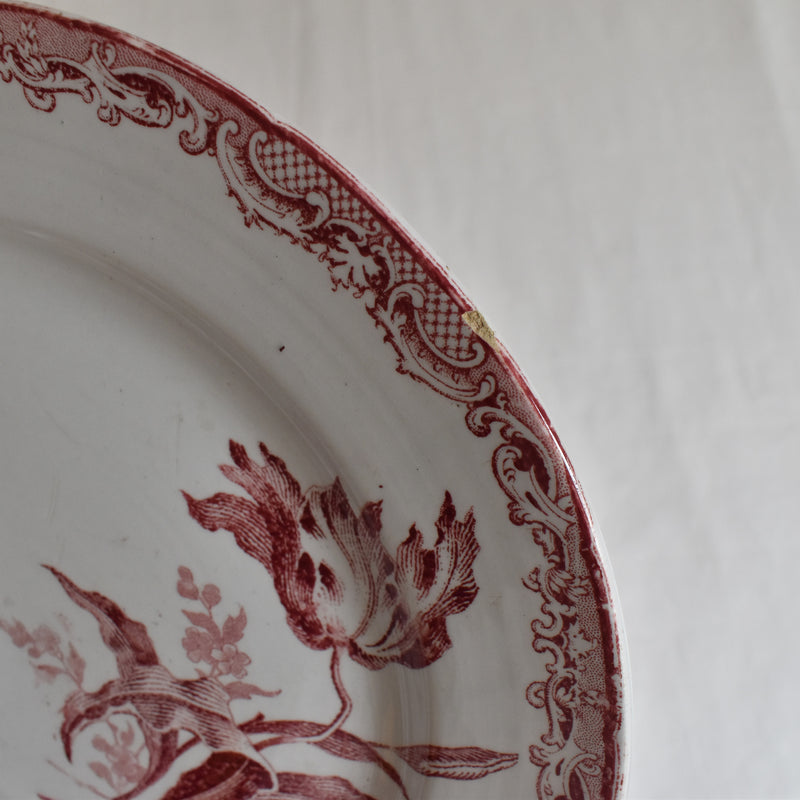 Antique Dessert Plate, Sarreguemines Fontanges B