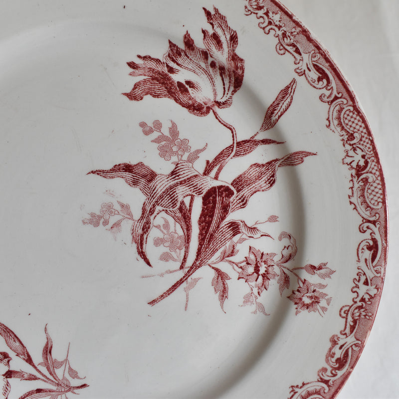 Antique Dessert Plate, Sarreguemines Fontanges B