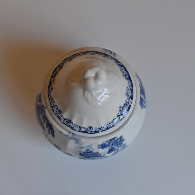 Vintage Sugar Pot, Lunéville, English Style