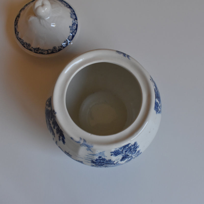 Vintage Sugar Pot, Lunéville, English Style