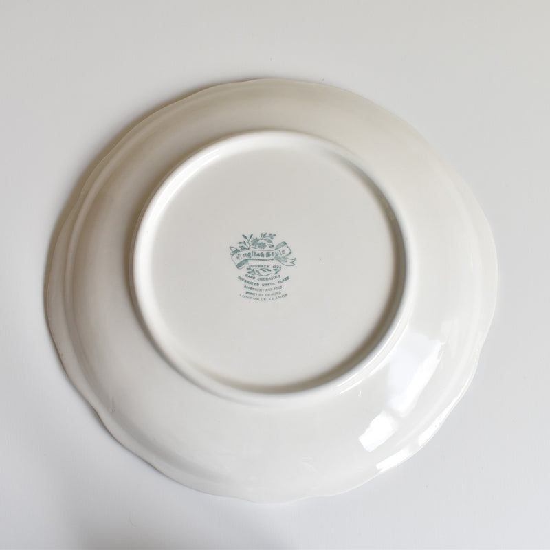Vintage Round Platter, Lunéville, English Style B