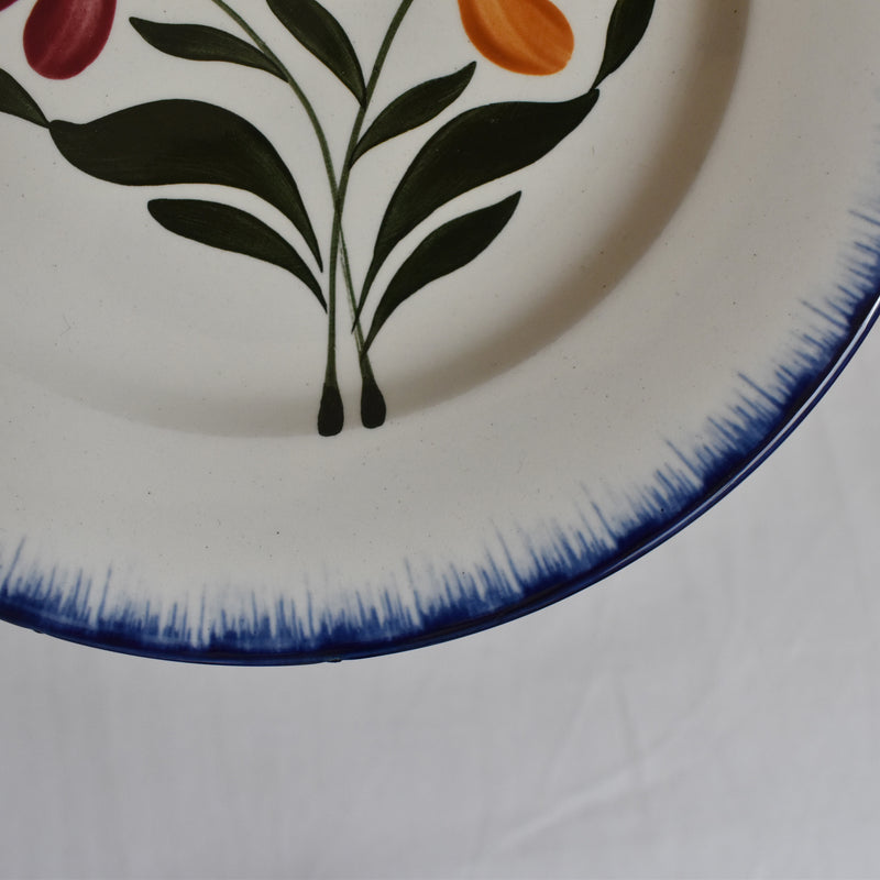 Antique Dessert Plate Sarreguemines Campagne C