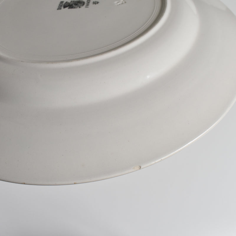 Vintage Large Platter, Digoin & Sarreguemines, White