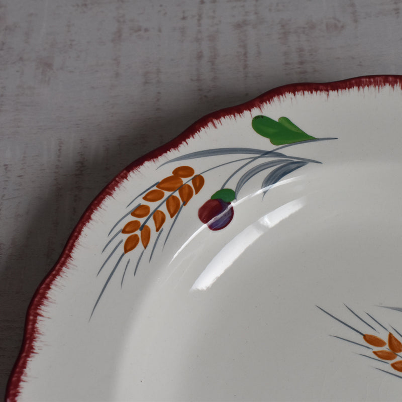 Vintage Deep Plate, Saran, Messidor C