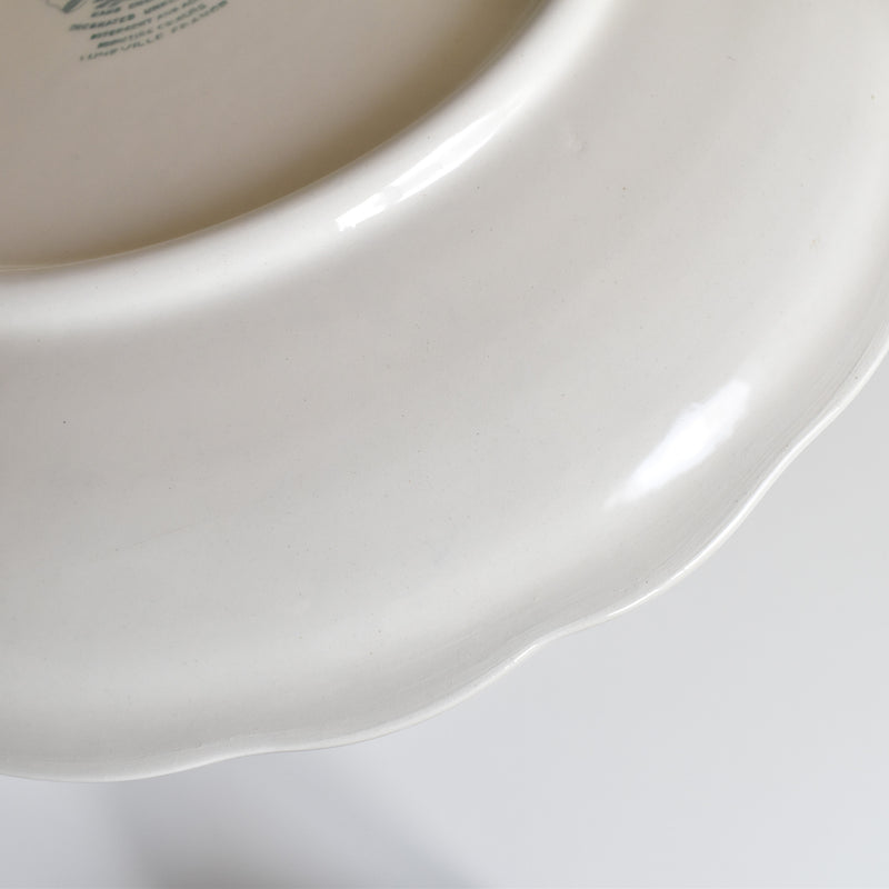 Vintage Round Platter, Lunéville, English Style B