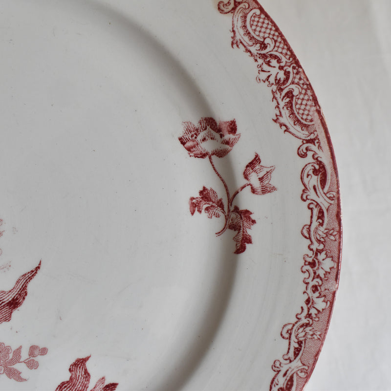Antique Dessert Plate, Sarreguemines Fontanges B