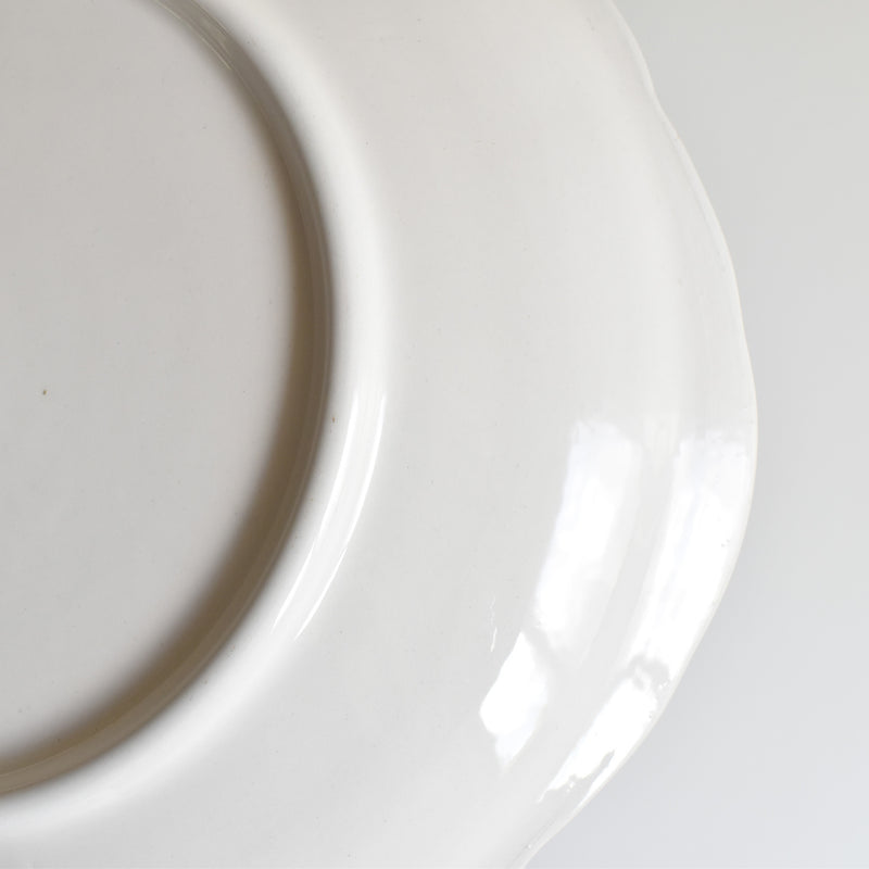 Vintage Round Platter, Lunéville, English Style B