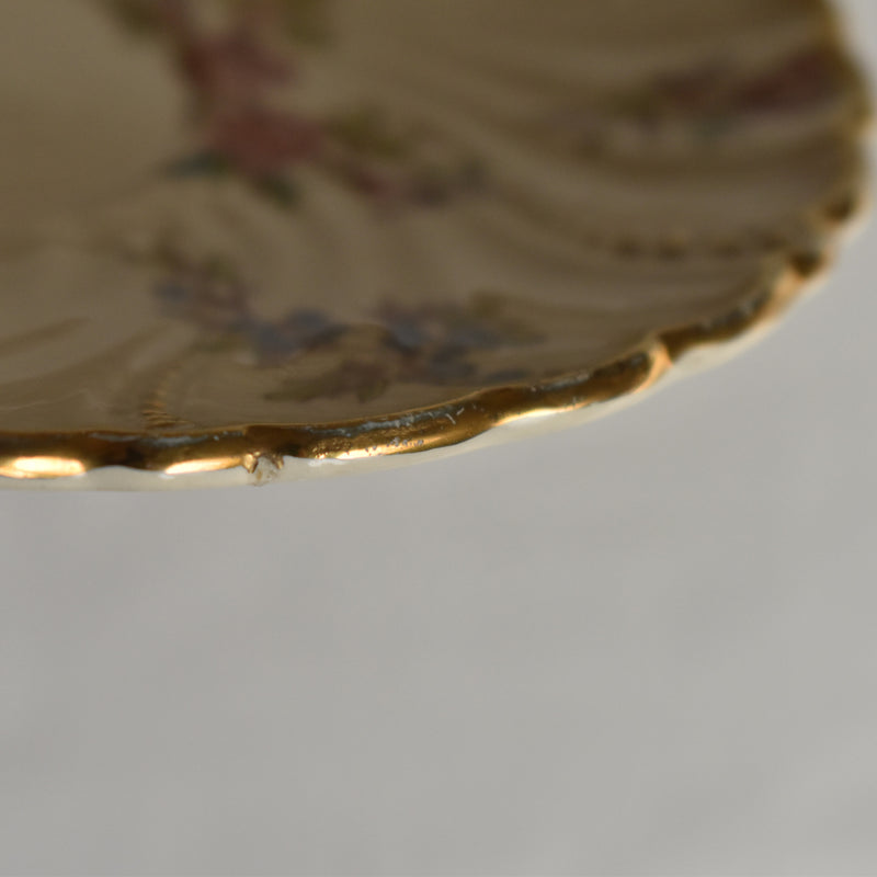 Antique Cup & Saucer U&C Sarreguemines Louis XV B