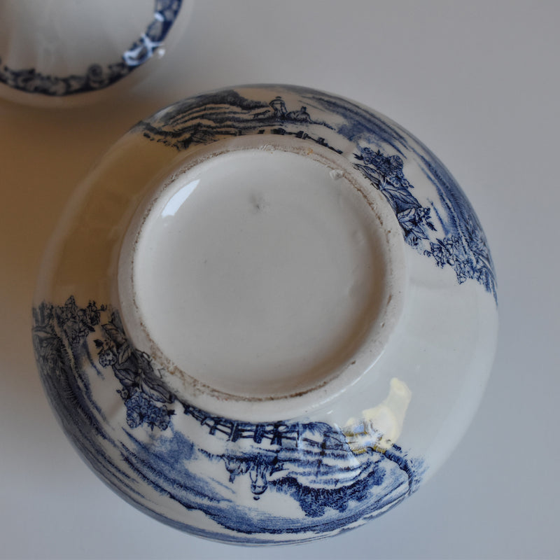 Vintage Sugar Pot, Lunéville, English Style
