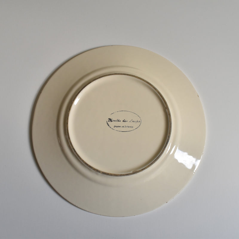 Vintage Dessert Plate, Moulin des Loups, Prune A