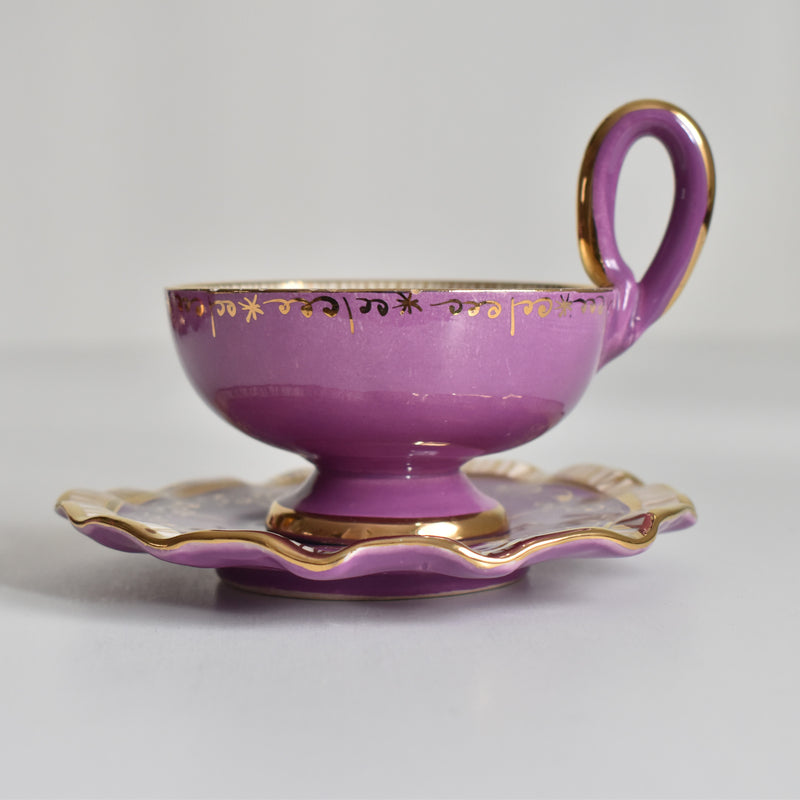 ア.ドラサンヴァル A.Dressinval コーヒーカップ＆ソーサー Purple A